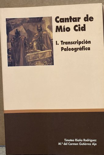 Cubierta del volumen I: Transcripción paleográfica